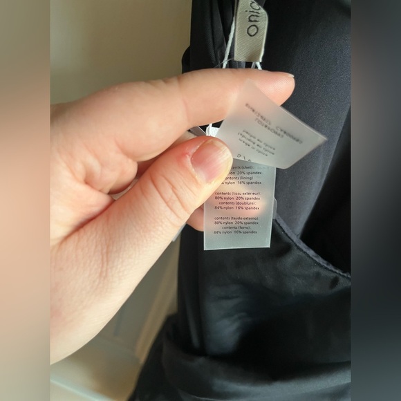 Onia NWT Elena Halter Tie Waist One Piece Swimsuit in Black Size Small - Picture 9 of 11